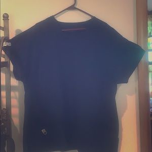 WonderW!nk 3x Navy Blue scrub Top